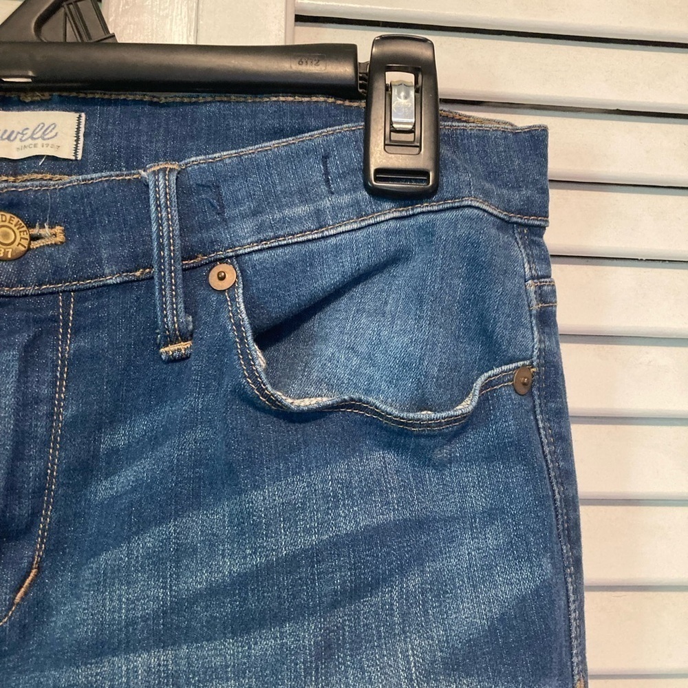 Madewell Blue Skinny Zipper Ankle Denim Jeans Size 30 - Picture 4 of 12